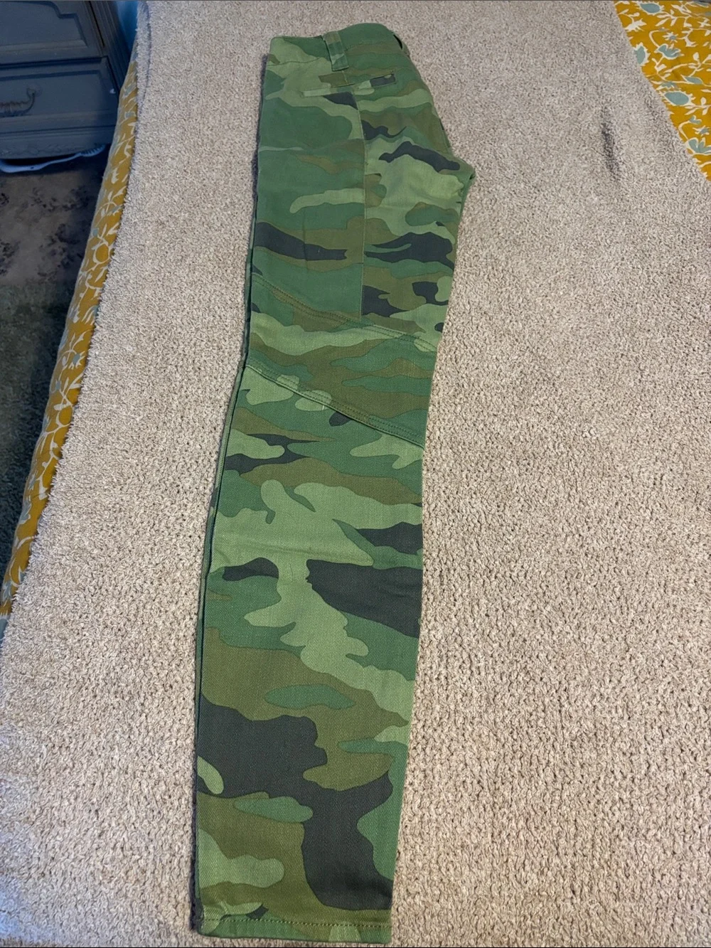 NWT J Crew Factory Camo Utility Pants Skinny Cargo Green